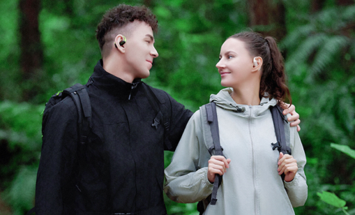 Illustration of Wireless Earbuds For Echo Dot Quick Workouts