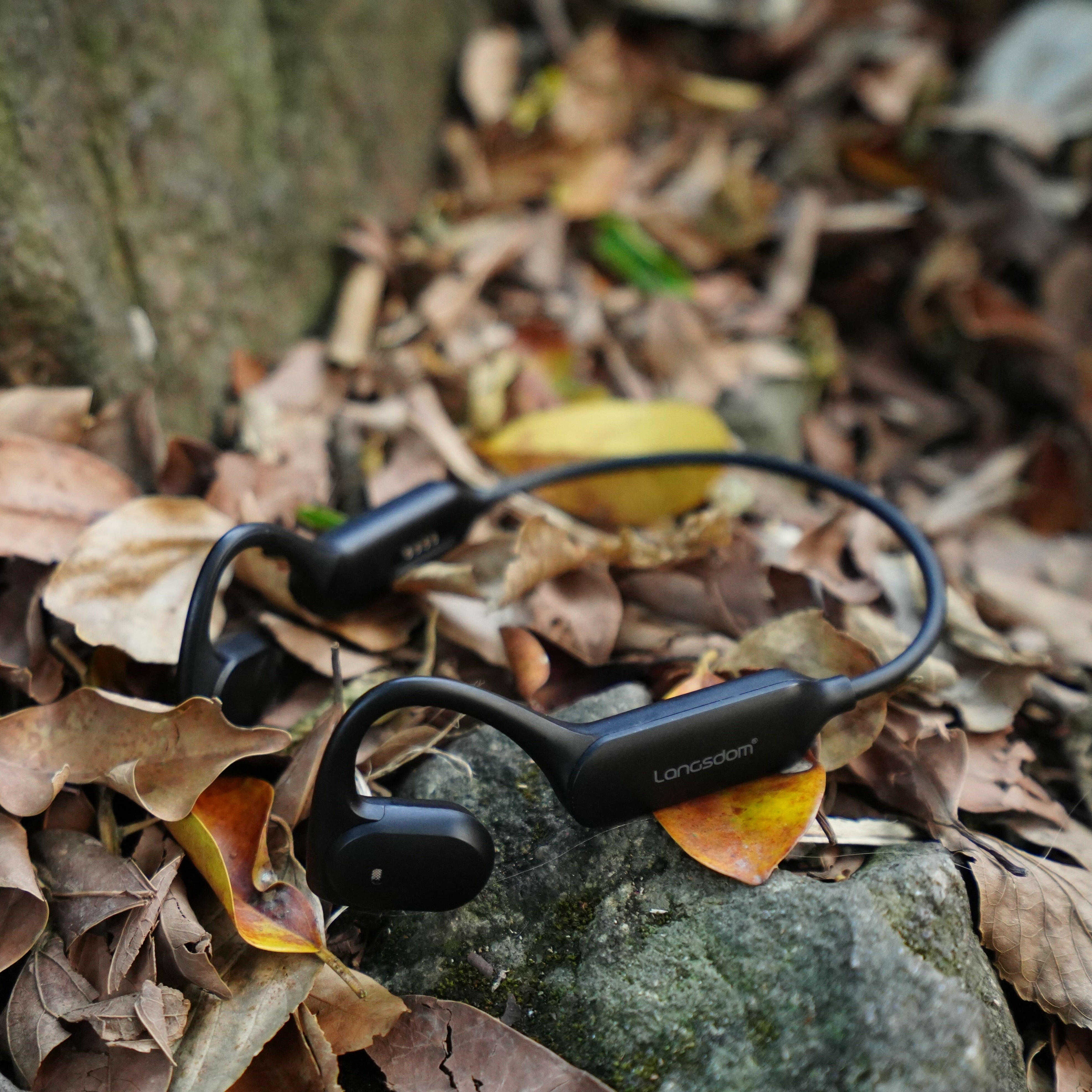 AirWave Open-Ear Sport Headphones in the Forest