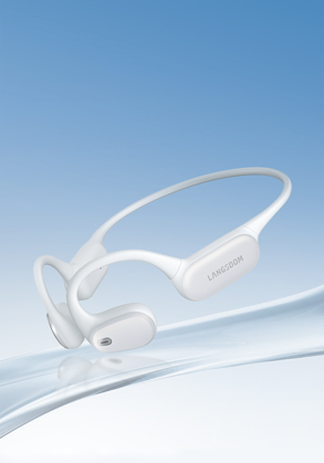 AirWave Pro2 open-ear sports headphones in coral pink
