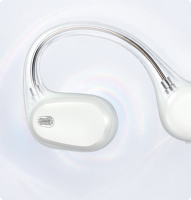 AirWave Pro2 open-ear headphones with flexible titanium alloy ear hooks and soft silicone