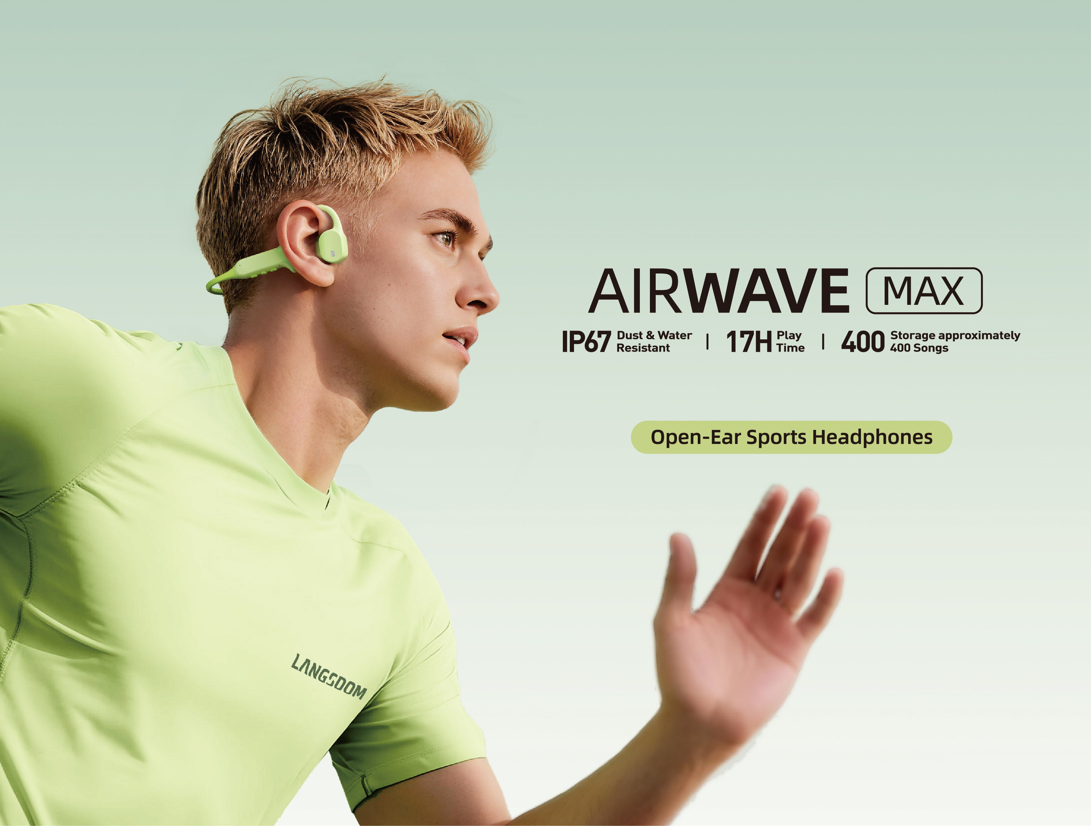 AirWave Max - Open-Ear Sports Headphones